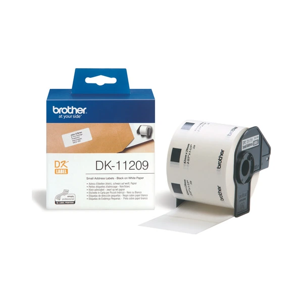 Brother DK-11209 標籤帶 白底黑字 29mm x 62mm